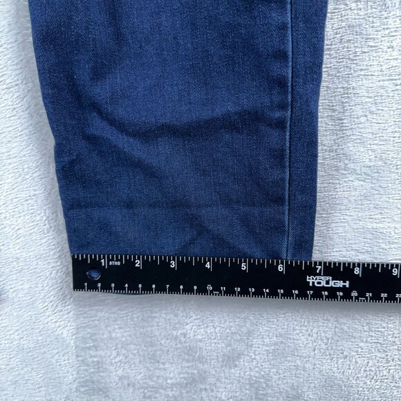 Old Navy Power Slim Straight Jeans Mid Rise Stretch Womens Blue Size 16 Short - Picture 11 of 12